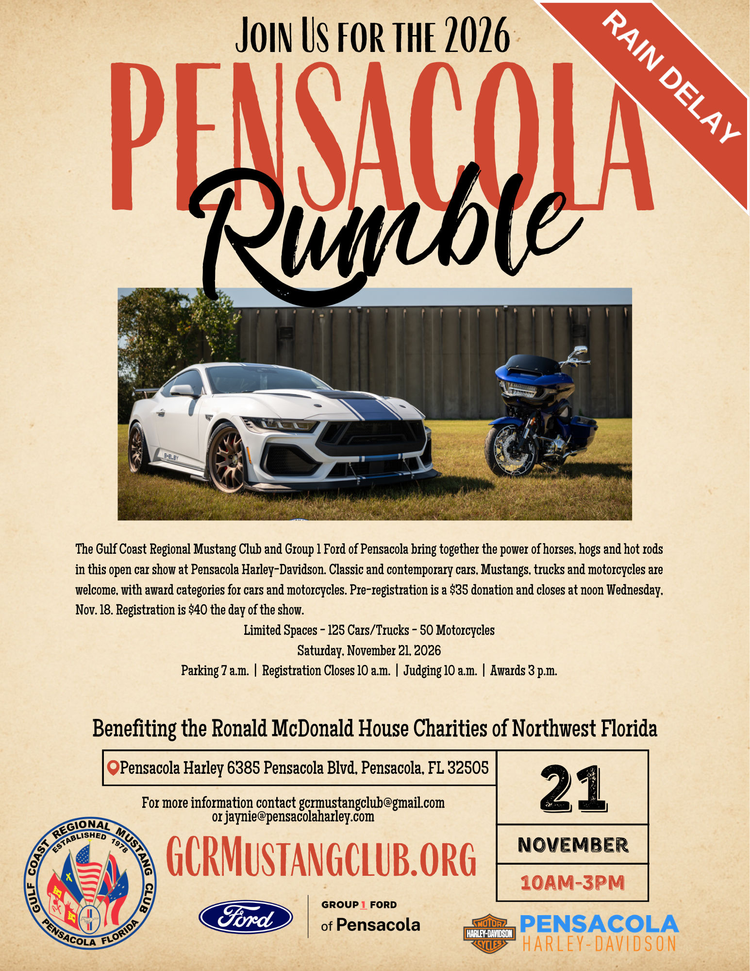 Pensacola Rumble Pre-Registration